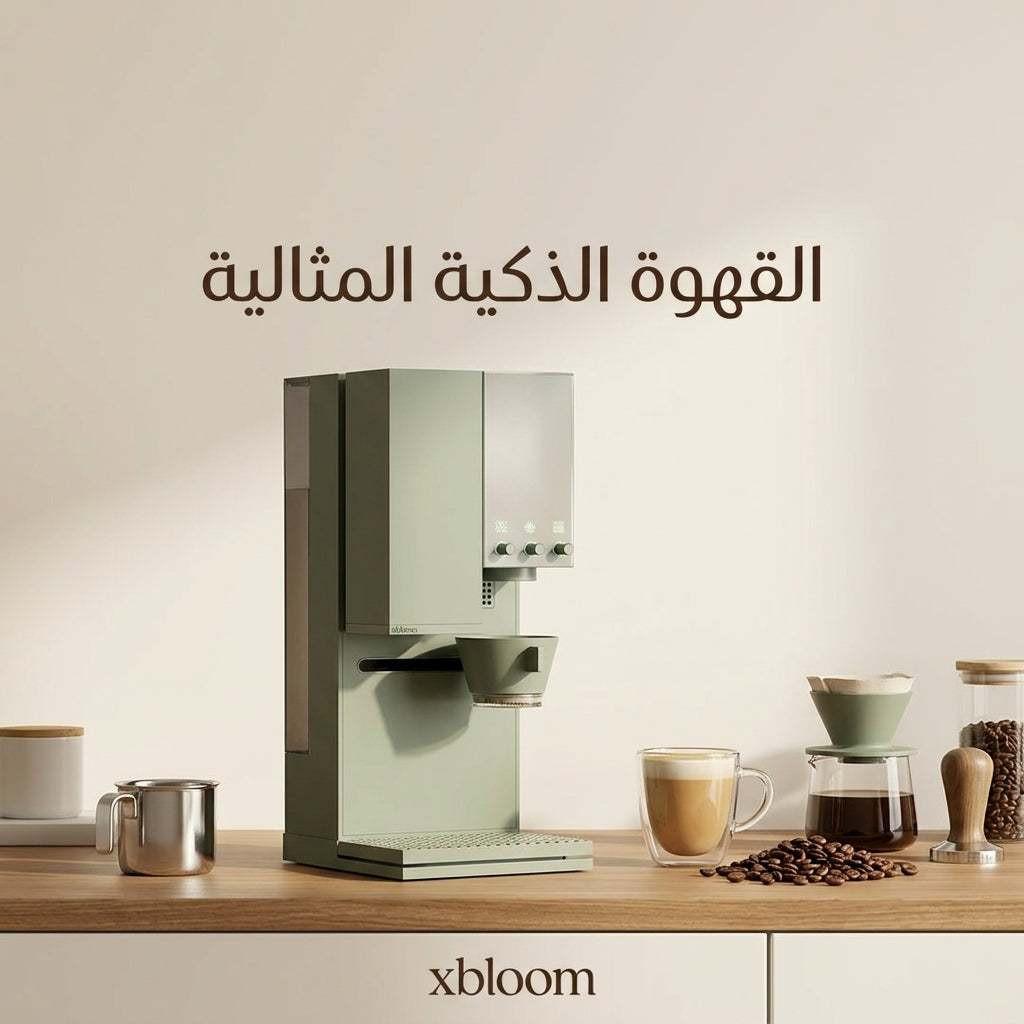 آلة xBloom Studio لتحضير القهوة المقطرة V60 - إصدار الأخضر المريمي.