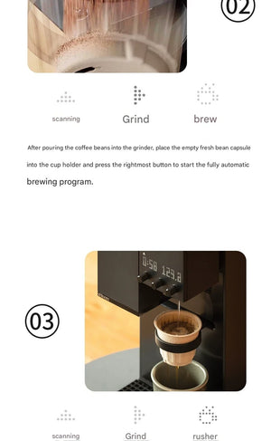Infographic displaying the three brewing methods of xBloom Studio Enterprise including Auto-Pilot, Co-Pilot, and Free Solo modes.